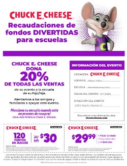 Chuck E Cheese Fundraiser ESP